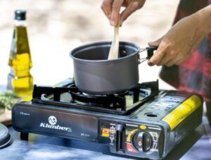 Cocinilla Camping Cocina Portátil Gas Con Maleta + Garantía!